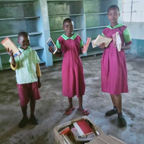 Kenya, Africa children with books